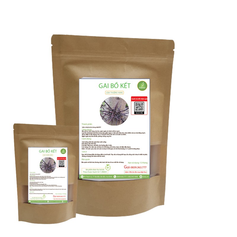 Gai bồ kết khô thượng hạng JINDO 1kg