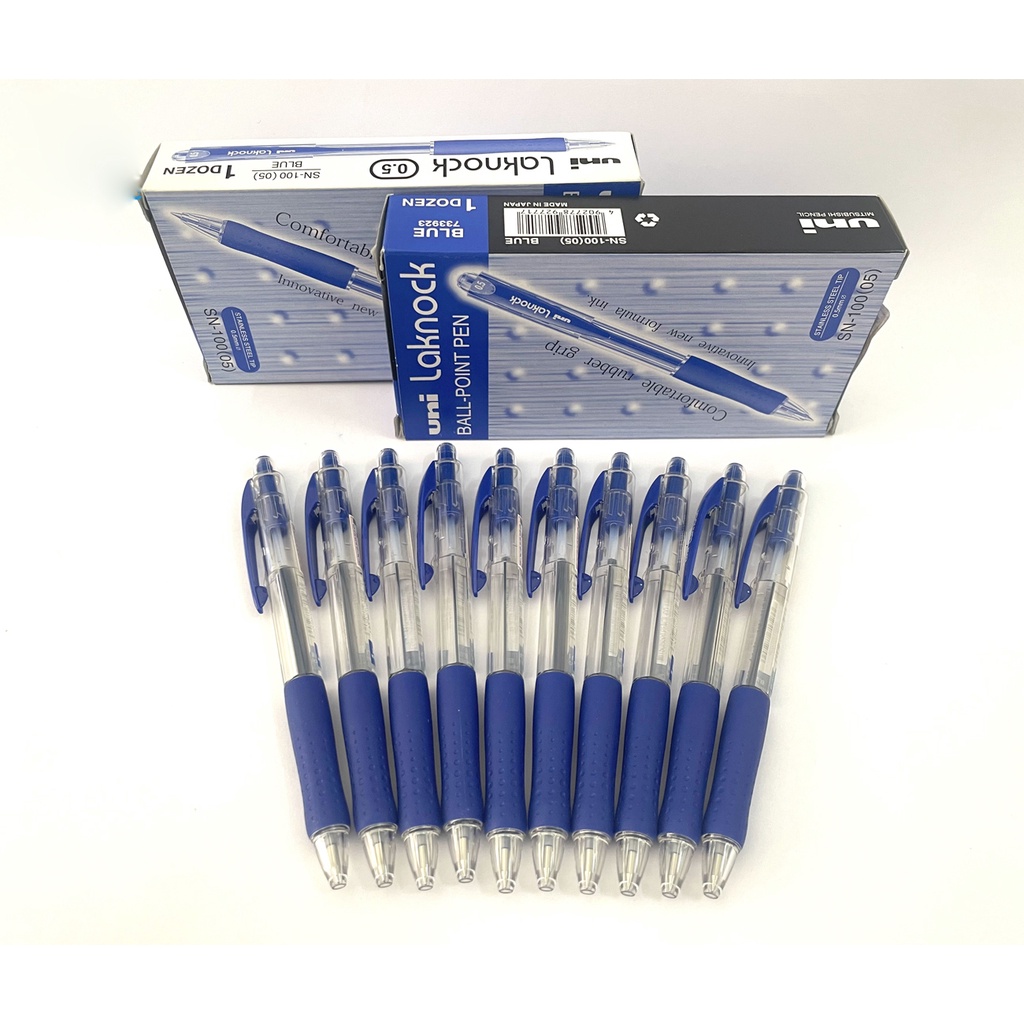 Bút Bi Gel Uniball Lanknock SN-100 đầu bút 0.5mm BIGSUKA