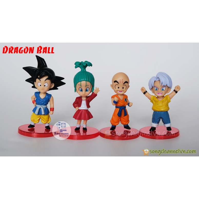 [RẺ NHẤT] Mô hình Dragon Ball Siêu Dễ Thương 7cm Bộ 13 Nhân Vật