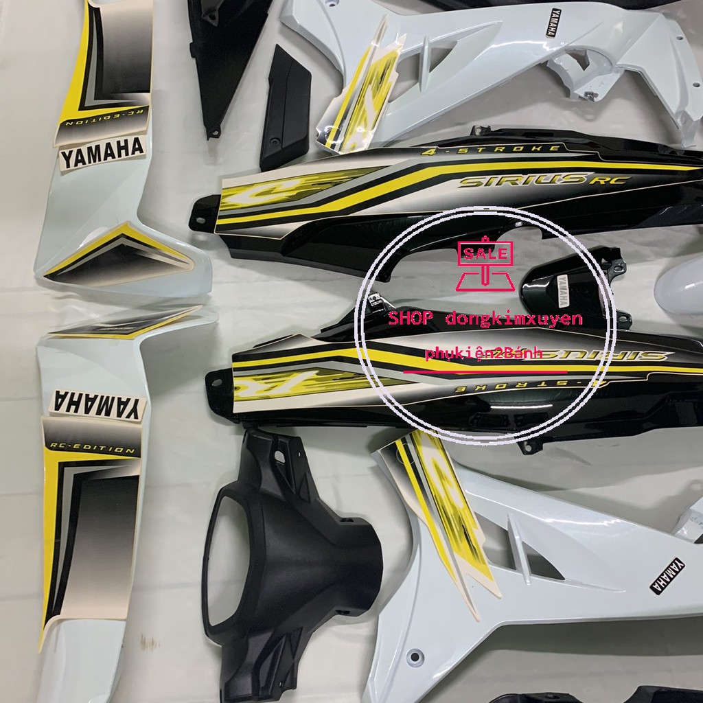 Dàn áo xe SIRIUS MÀU TRẮNG -SIRIUS RC nhựa nguyên sinh loại 1