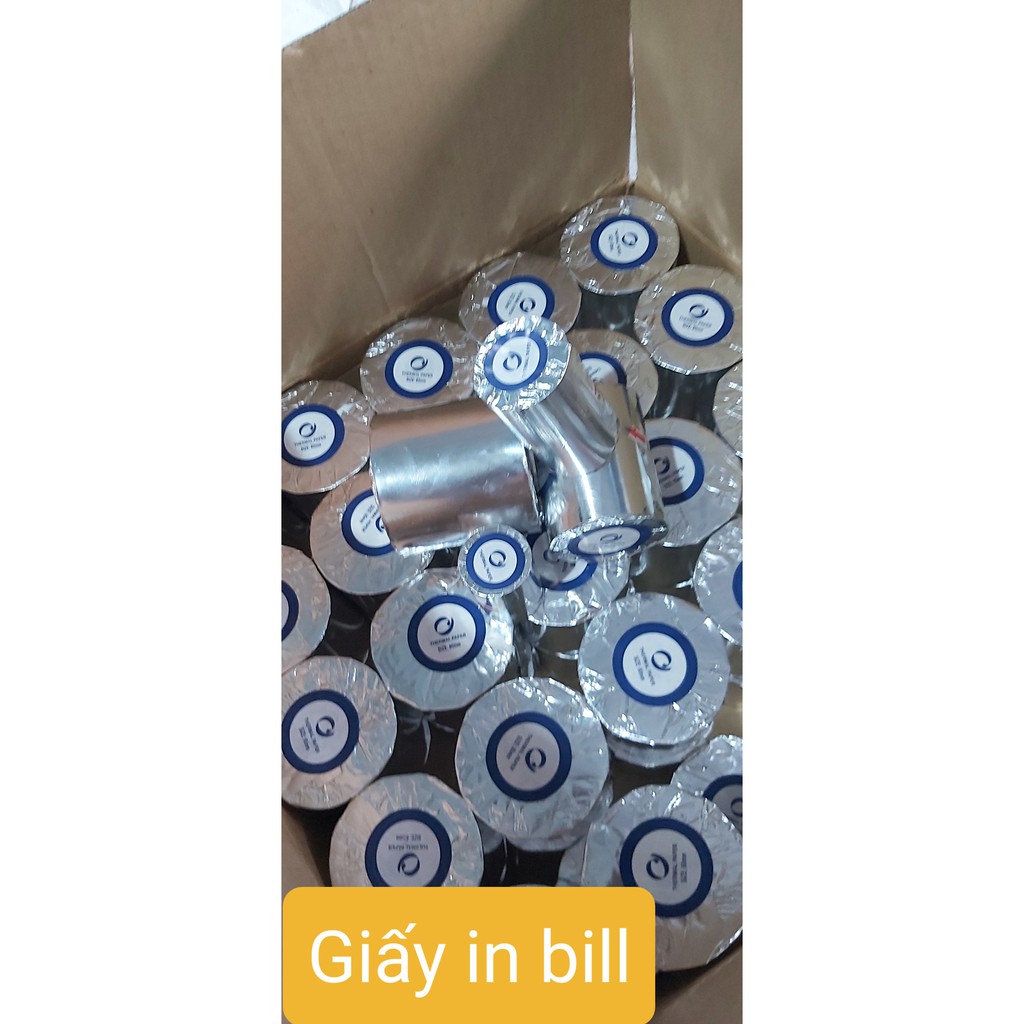 Giấy in nhiệt, giấy in bill K80  in hóa đơn, nhà hàng cafe