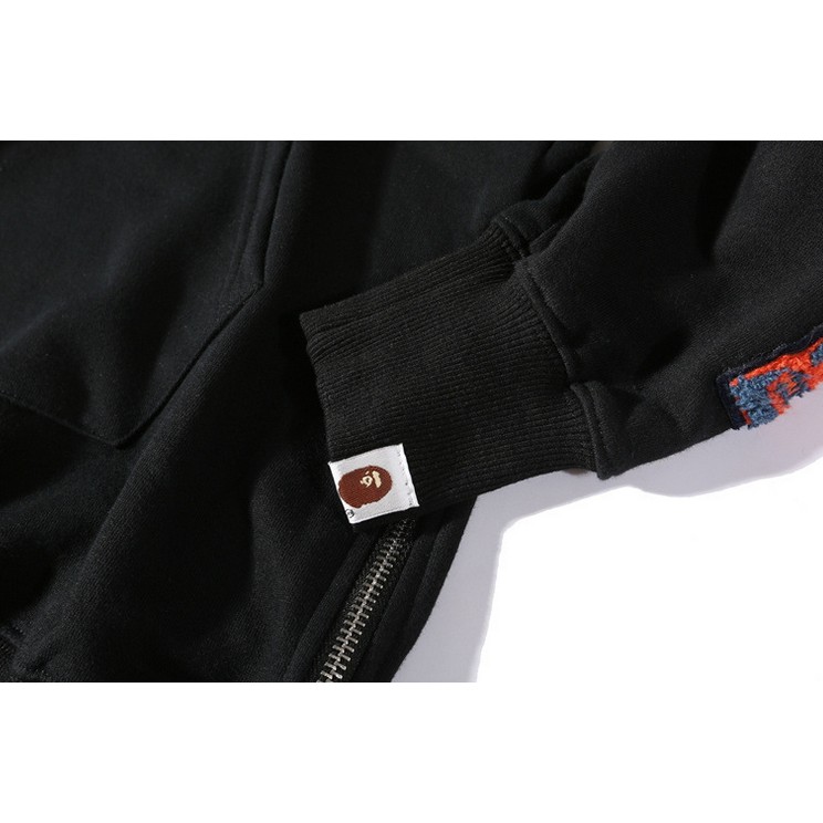 Mới Áo Khoác Hoodie BAPE Ape Họa Tiết Rằn Ri