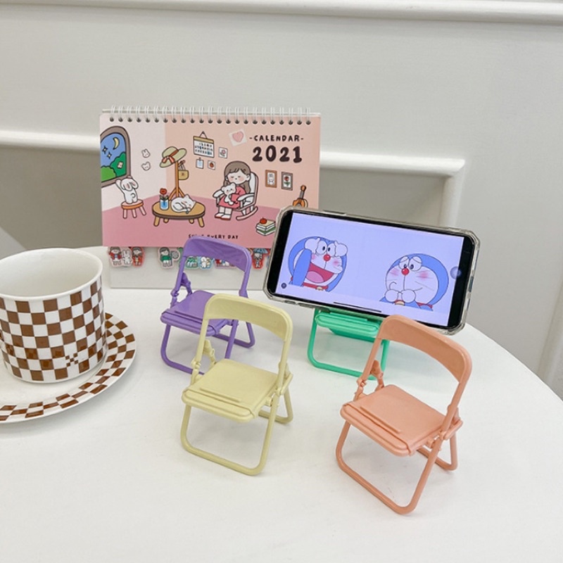 [HOẢ TỐC-SIZE LỚN] Giá Đỡ Điện Thoại Hình Ghế Màu Pastel Dễ Thương Trang trí bàn học góc làm việc tiện dụng siêu hot