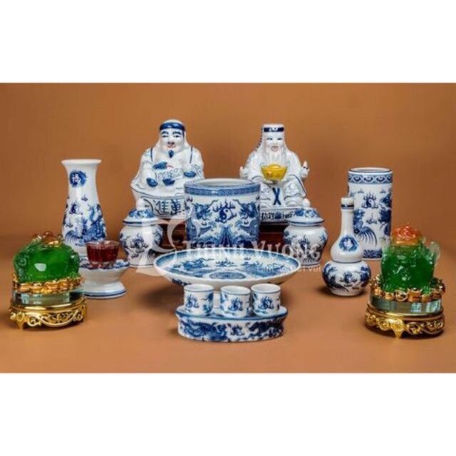 Bộ đồ thờ 9 món thần tài thổ địa | Shopee Việt Nam