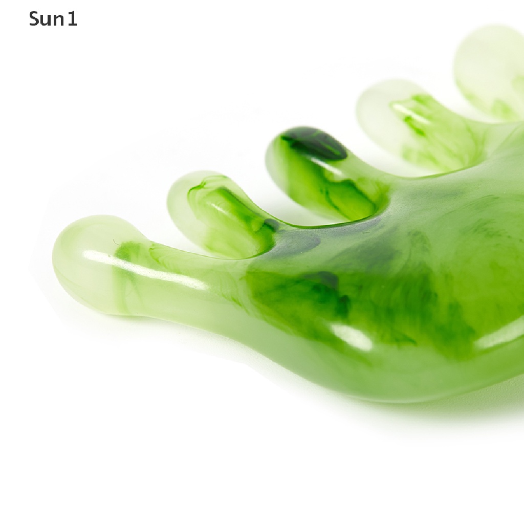 Sun1 &gt; 1 Lược Mát Xa Da Đầu Bằng Nhựa Resin Năm Răng Dày
