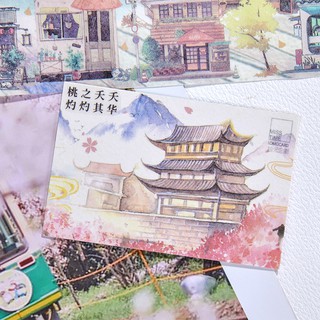 Tấm Sticker Dài Dán Phong Cảnh Split Tape
