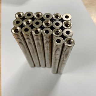 Nam châm đất hiếm 10x3 lỗ 4.2mm, nam châm kĩ thuật lỗ vát 4.2/8mm