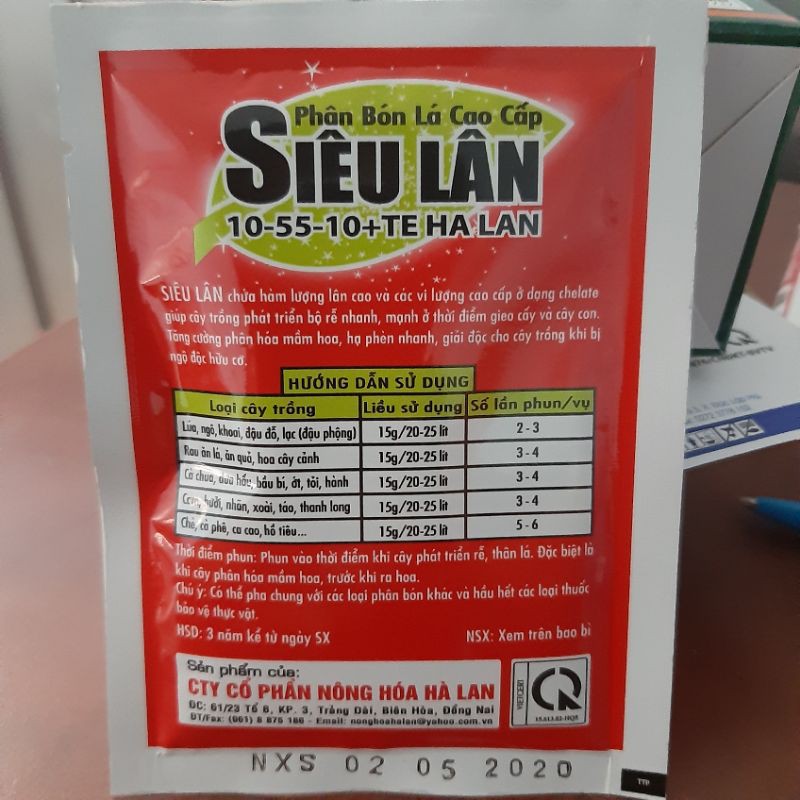 Phân Bón Lá Siêu Lân