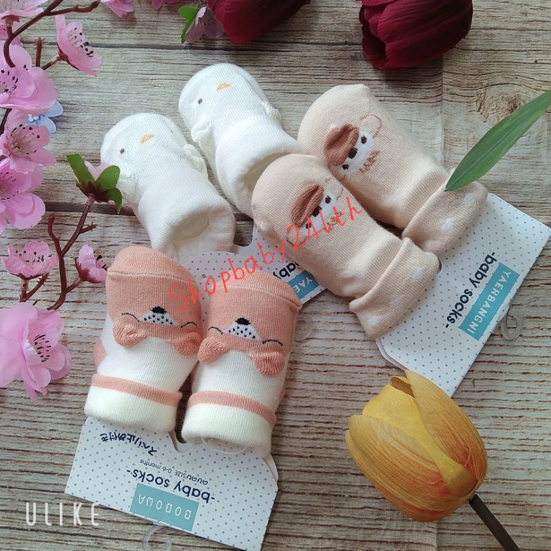 Tất vớ dễ thương xinh xắn  cho bé, chất liệu cotton mềm, thoáng mát( từ 0 đến 6 tháng)