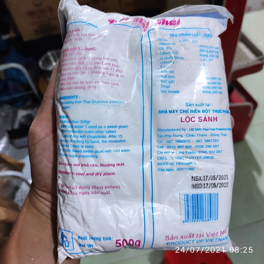 Bột nếp thái Lộc Sánh 500g