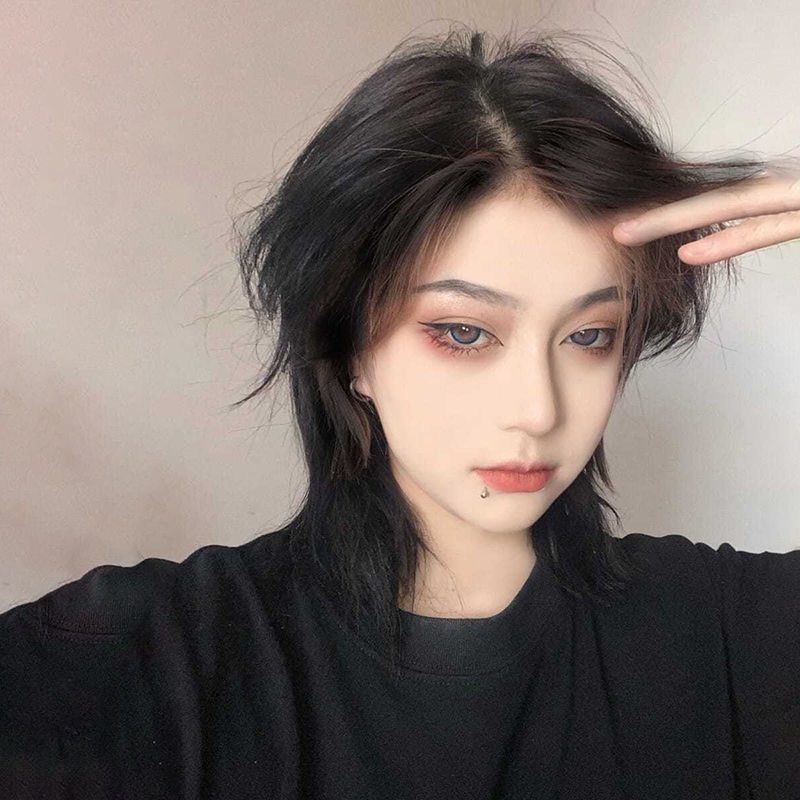 Bộ Tóc Giả Ngắn Hóa Trang Nhân Vật Đầu Sói Độc Đáo Cá Tính Cho Nam Và Nữ