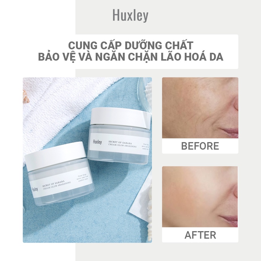 Kem Dưỡng Trắng Da, Giúp Da Căng Bóng, Bảo Vệ Da Huxley Cream Glow Awakening 50ml