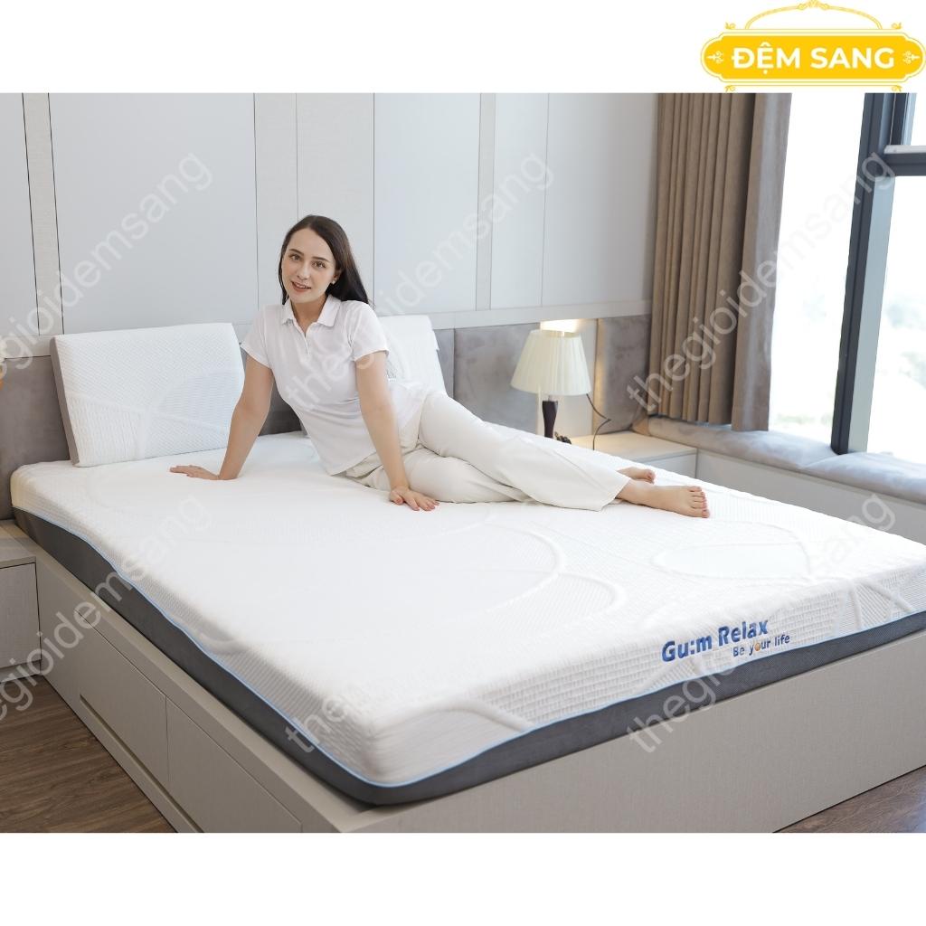 Đệm FOAM DARIUS vải mát tiêu chuẩn MỸ Certi-PUR US nâng đỡ êm ái với ruột nệm cao su non thoáng khí FOAM 108