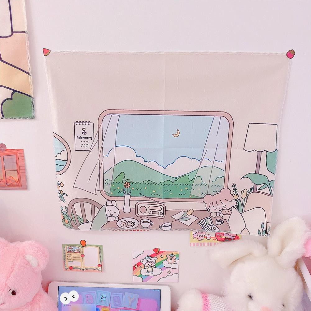 ( VTN ) Tranh vải treo tường trang trí họa tiết in độc đáo dễ thương | BigBuy360 - bigbuy360.vn