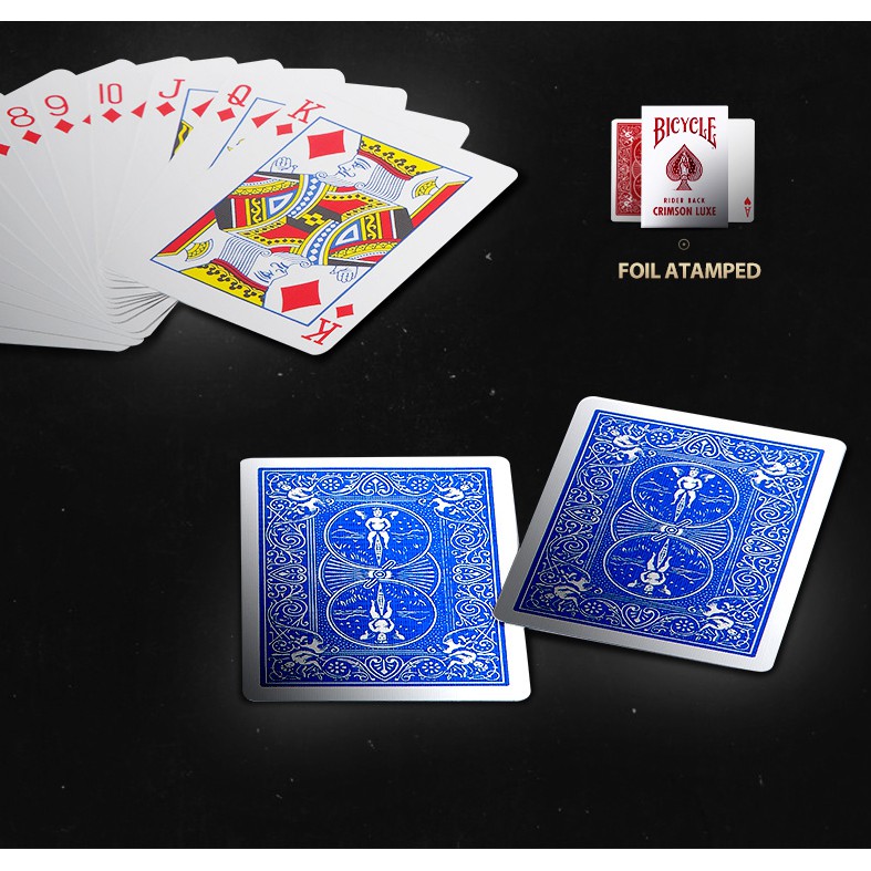 Bộ Bài Bicycle Rider Back Coralt Crimson Luxe Playing Cards Playing Cards, Thẻ Sưu Tập USPCC, Trò Chơi Thẻ Ma Thuật, Đạo Cụ Ảo Thuật Cho Nhà Ảo Thuật