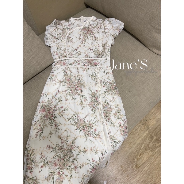 Jane Sườn xám dự tiệc cách tân thêu hoa Vintage kết hợp hiện đại sang trọng ẢNH THẬT CUỐI