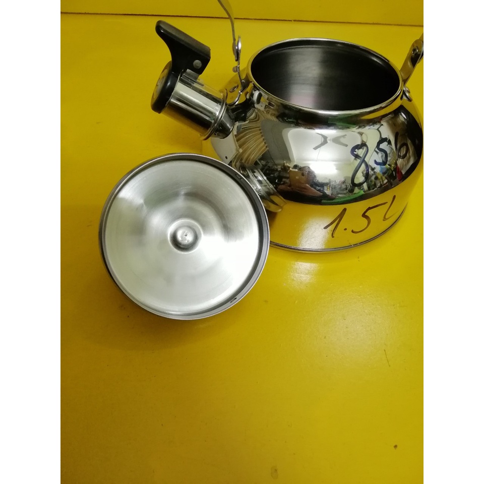 Ấm inox có còi hú nội địa Nhật (1.5L) (mã 856), Dùng được bếp từ