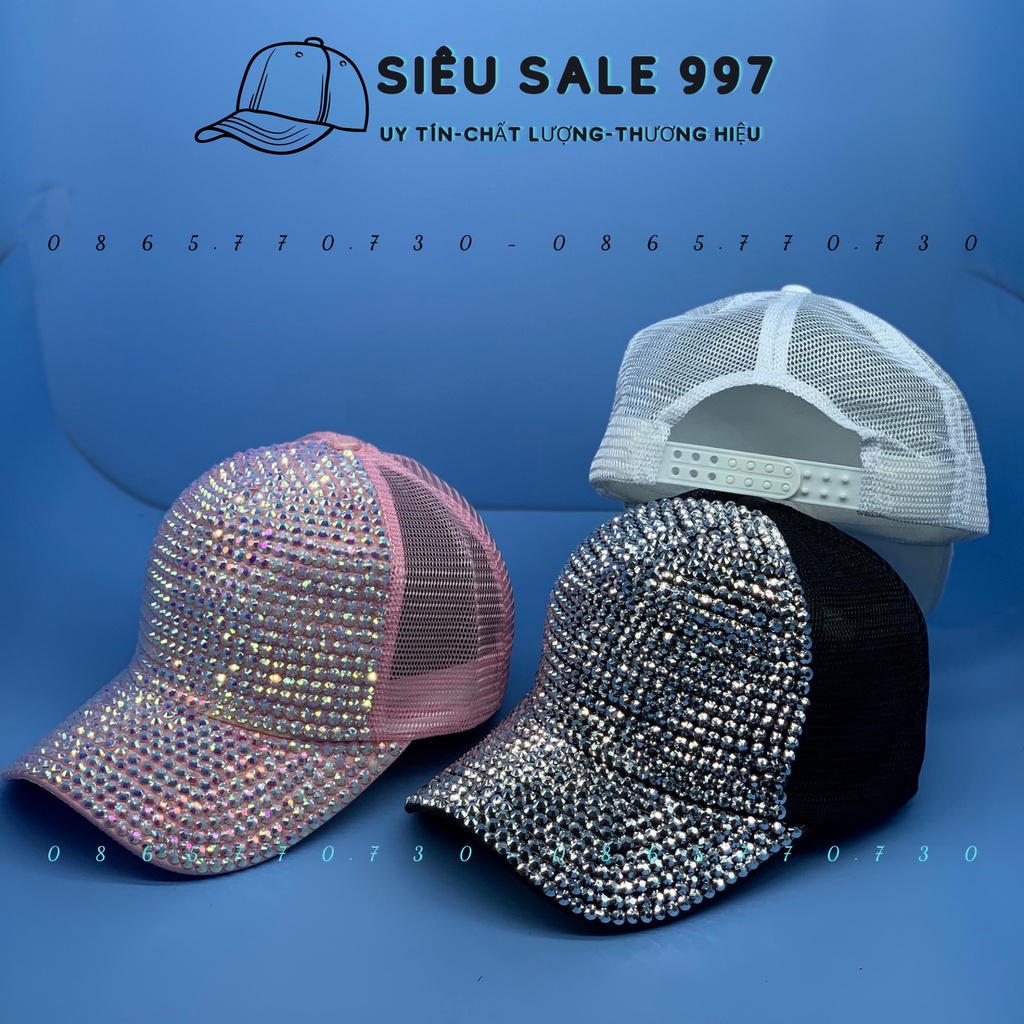 NÓN KẾT ĐÍNH ĐÁ QC NHẬP HÀNG NGƯỜI LỚN 3 MÀU THỜI TRANG HÀNG NHẬP