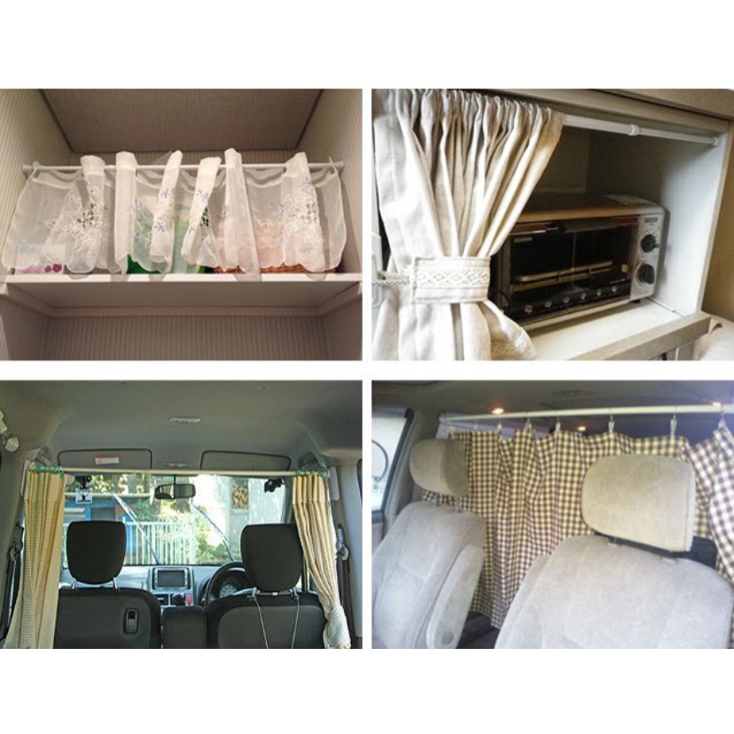 Thanh treo nhỏ trắng, treo rèm,có thể sáng tạo để đồ đa năng