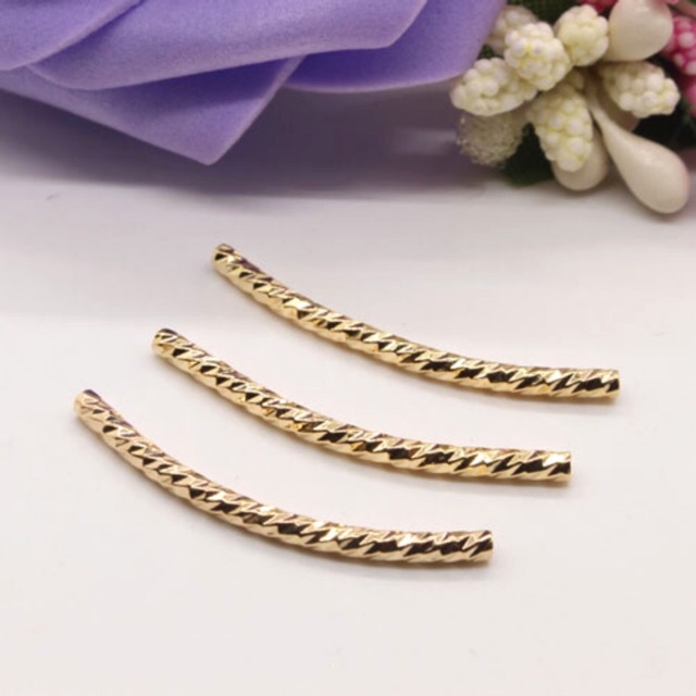 KHO SỈ  Charm ống mạ vàng - Hàng loại 1 cực đẹp PL032