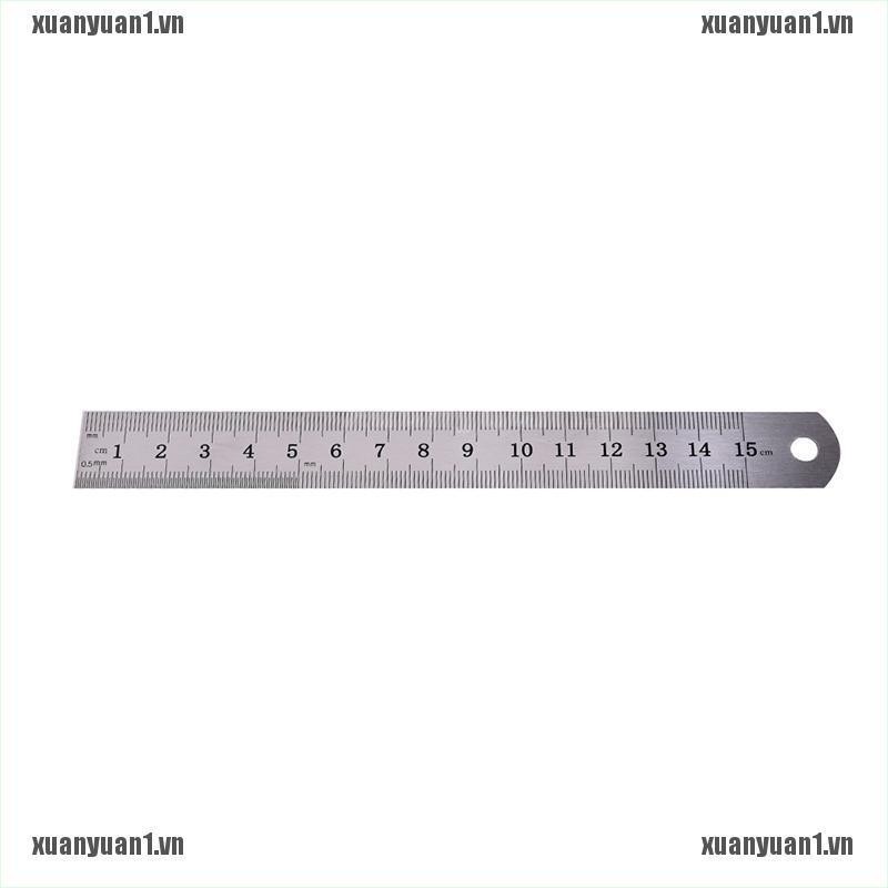 [XUANYUAN1] 1 Dụng Cụ Đo Kim Loại Hai Mặt Chính Xác 15cm