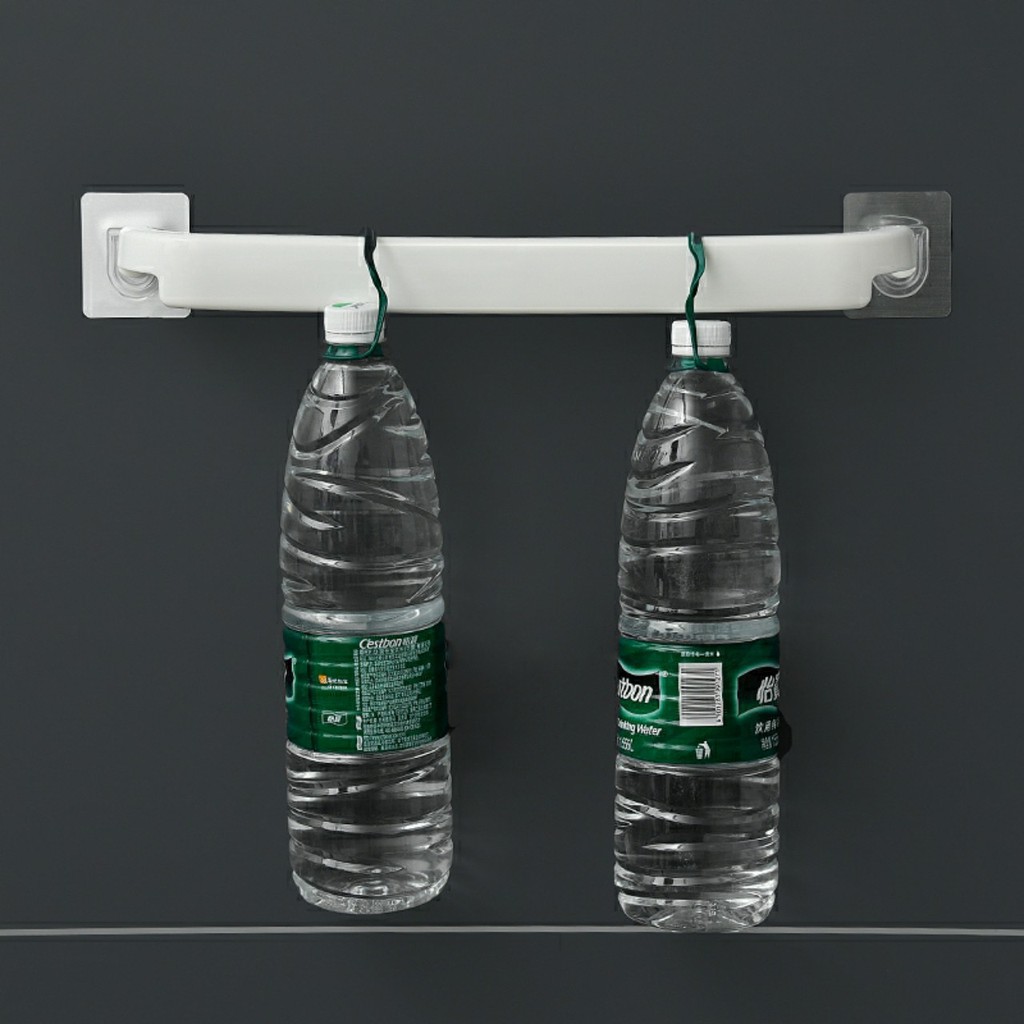 Thanh cài dép, kệ dính tường để dép cài dép nhà tắm, kệ đa năng nhựa PP an toàn-TD42