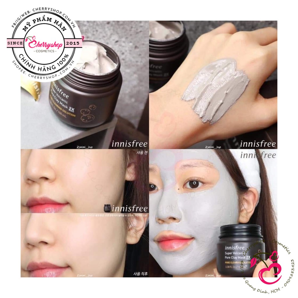 MẶT NẠ TRO NÚI LỬA SIÊU CẤP SUPER VOLCANIC PORE CLAY MASK 2X ( date 08/2022 )