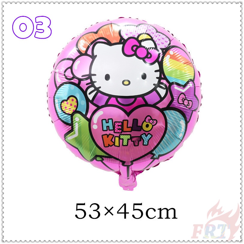 Bong bóng họa tiết hoạt hình Hello Kitty 18 inch trang trí tiệc sinh nhật