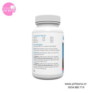 Canxi cho chó mèo Calcium Phosphorus