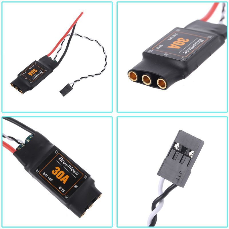 Động cơ điều khiển tốc độ không chổi than 30A ESC cho máy bay điều khiển từ xa đồ chơi RC FPV