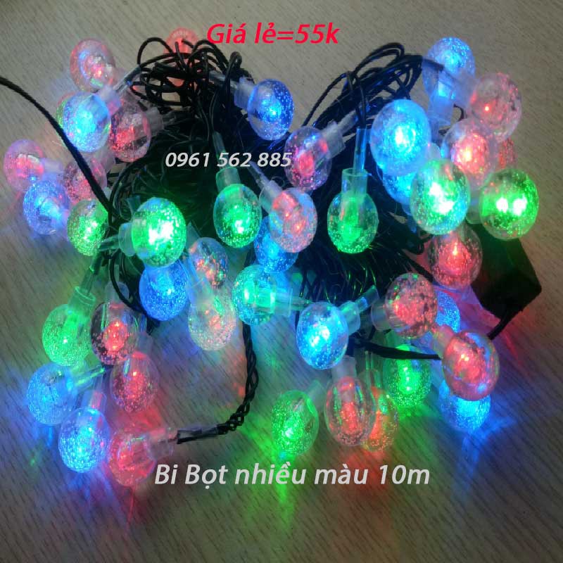 Đèn Nháy Led Bi Bọt Nhiều Màu-Dây 70 Bóng_Model 2021 Siêu Đẹp