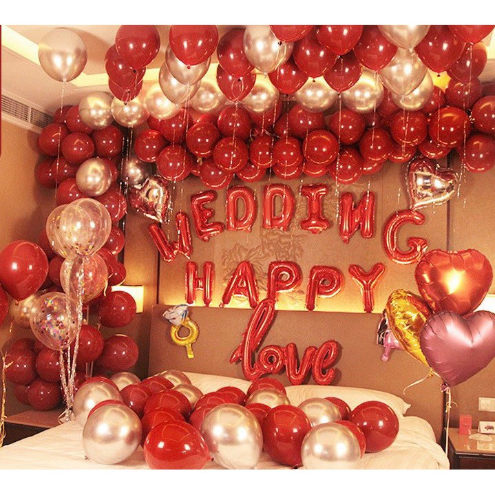 SET BONG BÓNG TRANG TRÍ PHÒNG CƯỚI - PHÒNG TÂN HÔN