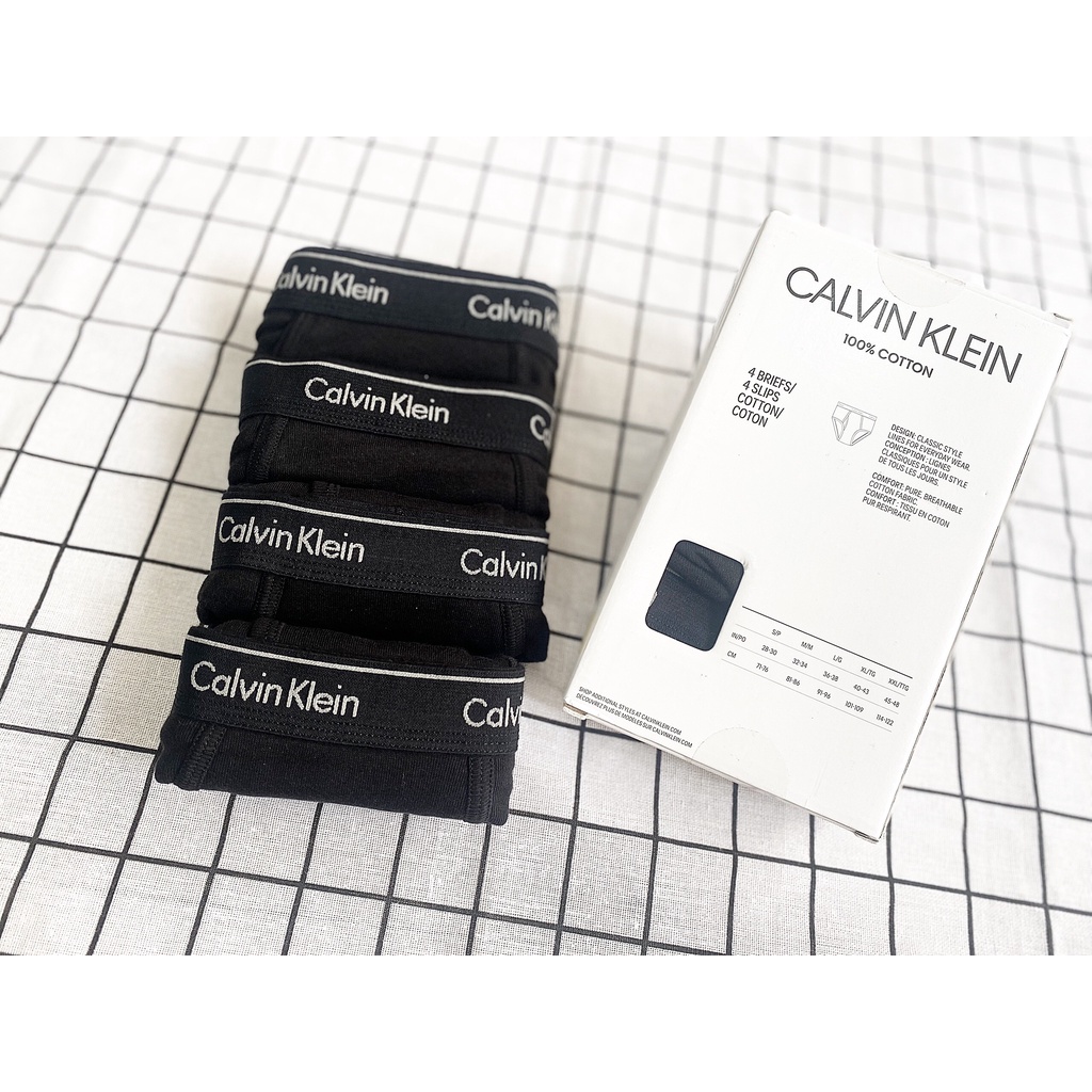 Săn Sale hãng Sét quần sịp Nam Calvin Klein 4 màu đen size M