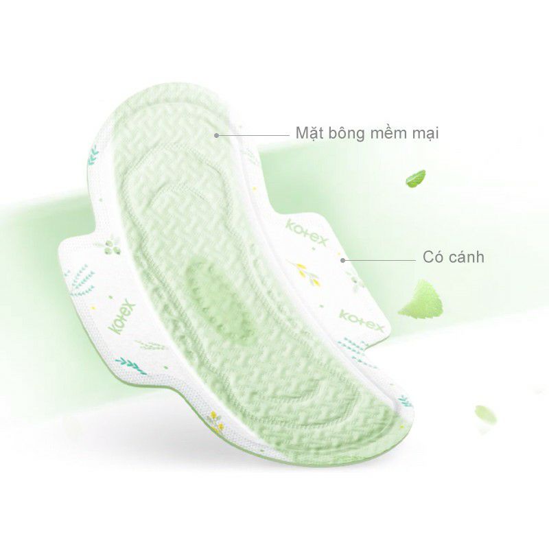 Băng vệ sinh Kotex siêu mềm thảo dược siêu mỏng cánh
