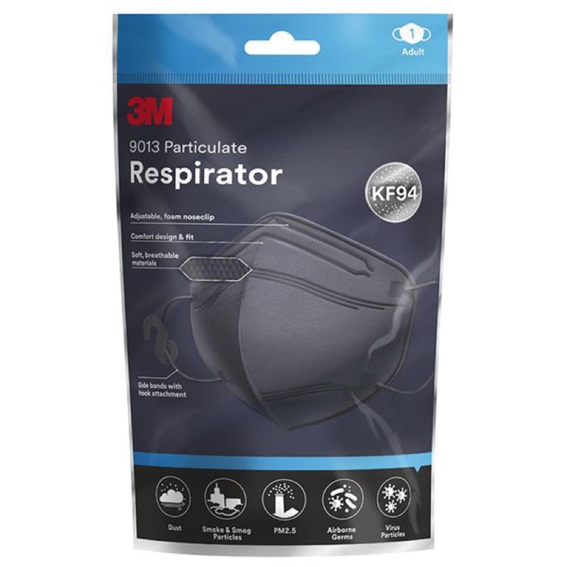 Khẩu trang 3M 9013 chống bụi và kháng khuẩn đạt chuẩn KF94 Hàn Quốc