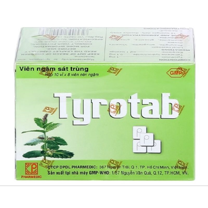 [Hỏa Tốc Q10] Kẹo ngậm Tyrotab