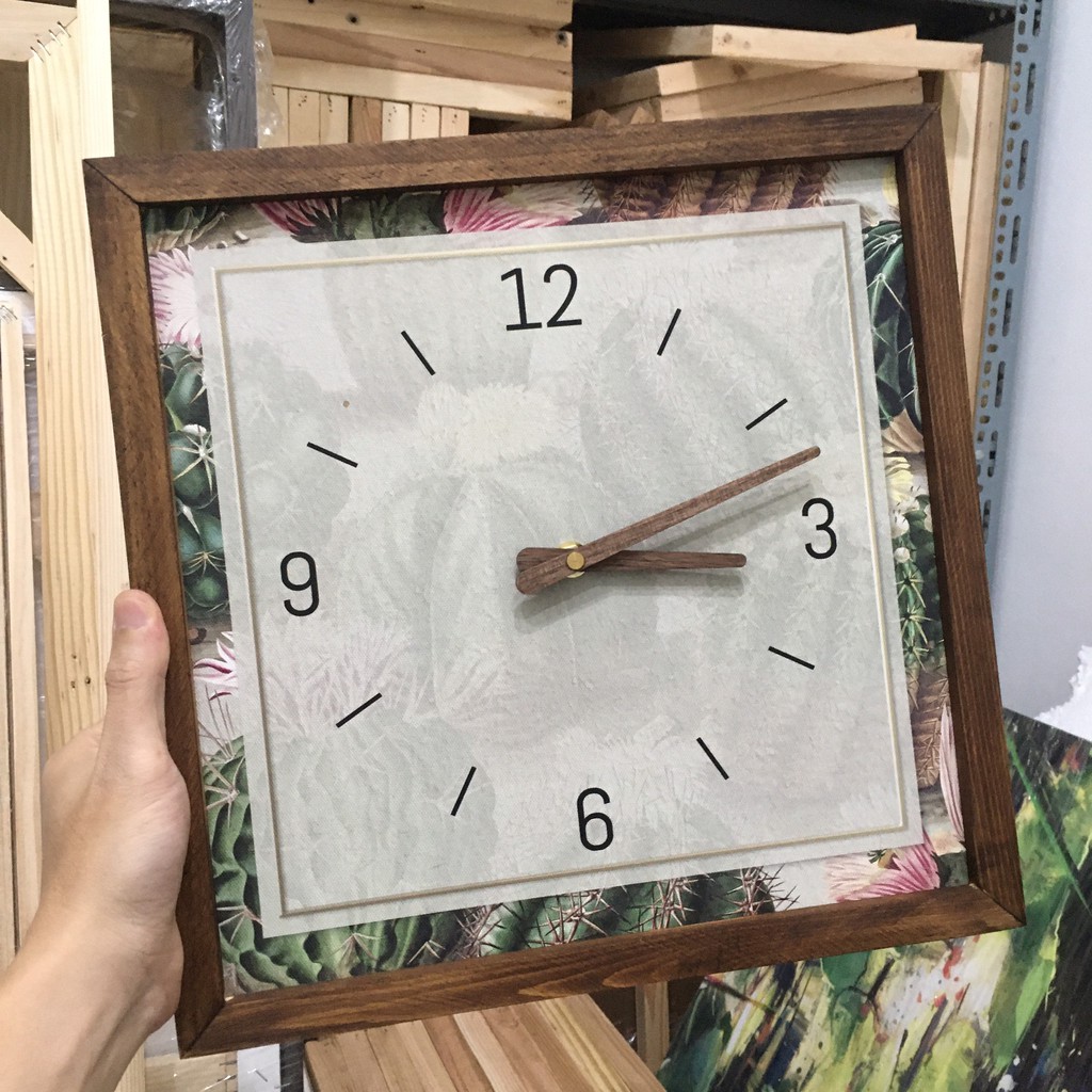 Đồng hồ treo tường gỗ |Tranh đồng hồ trang trí tường | Artclock Soyn C101