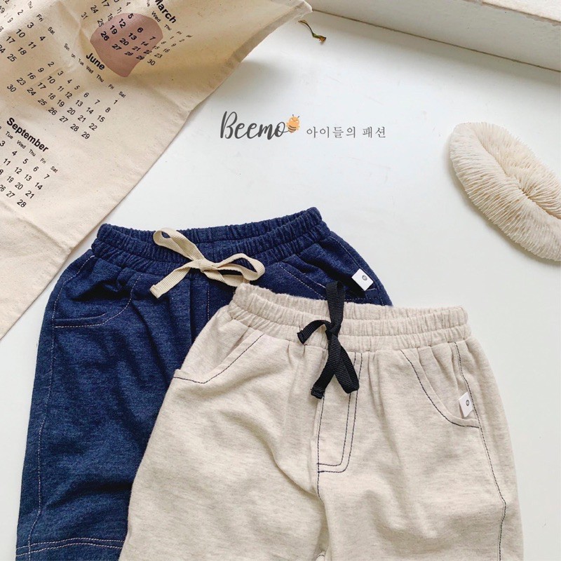 Bộ cotton kẻ bé trai