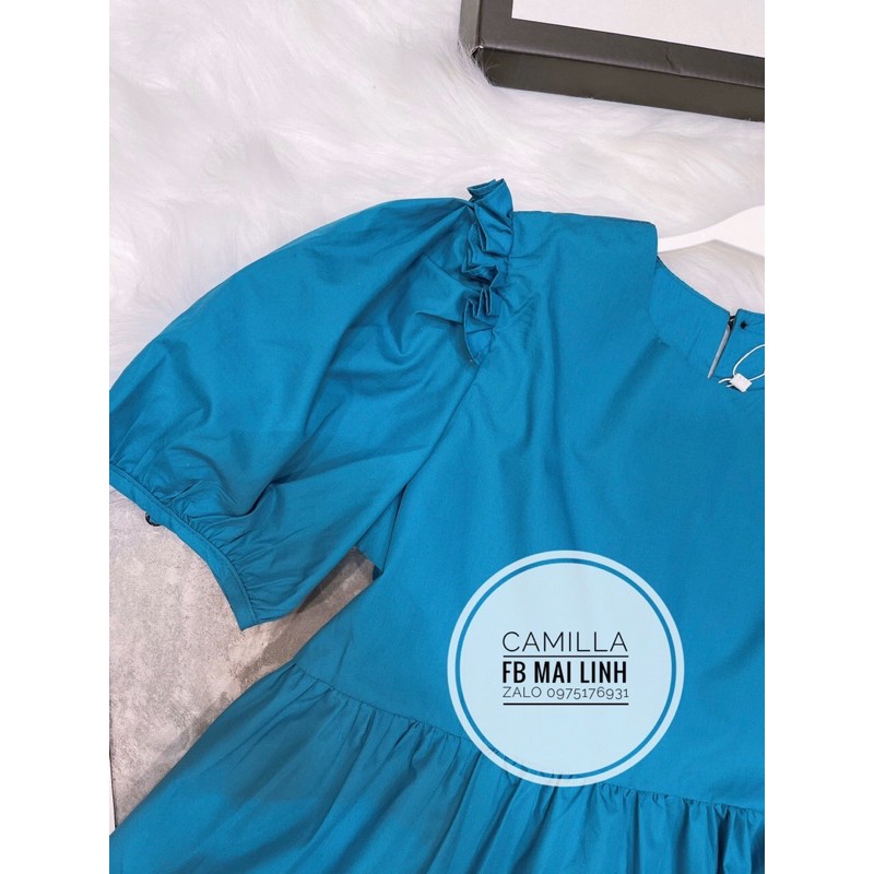 ⚡️BÁN SỈ⚡️Đầm xanh xoè 3 tầng có bèo vai | BigBuy360 - bigbuy360.vn