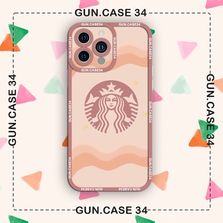 ốp iphone nền tím in logo starbuck màu hồng 6/6plus/6s/6splus/7/7plus/8/8plus/x/xr/xs/11/12/13/pro/max/plus/promax