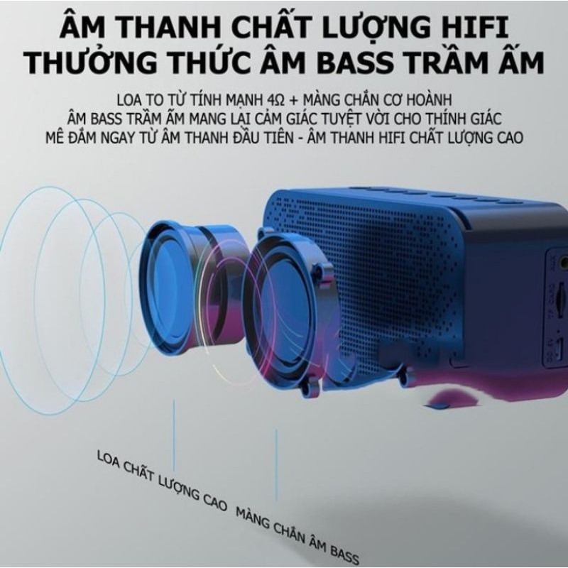 Loa EARISE G-10 Bluetooth Màn Hình LED Tráng Gương