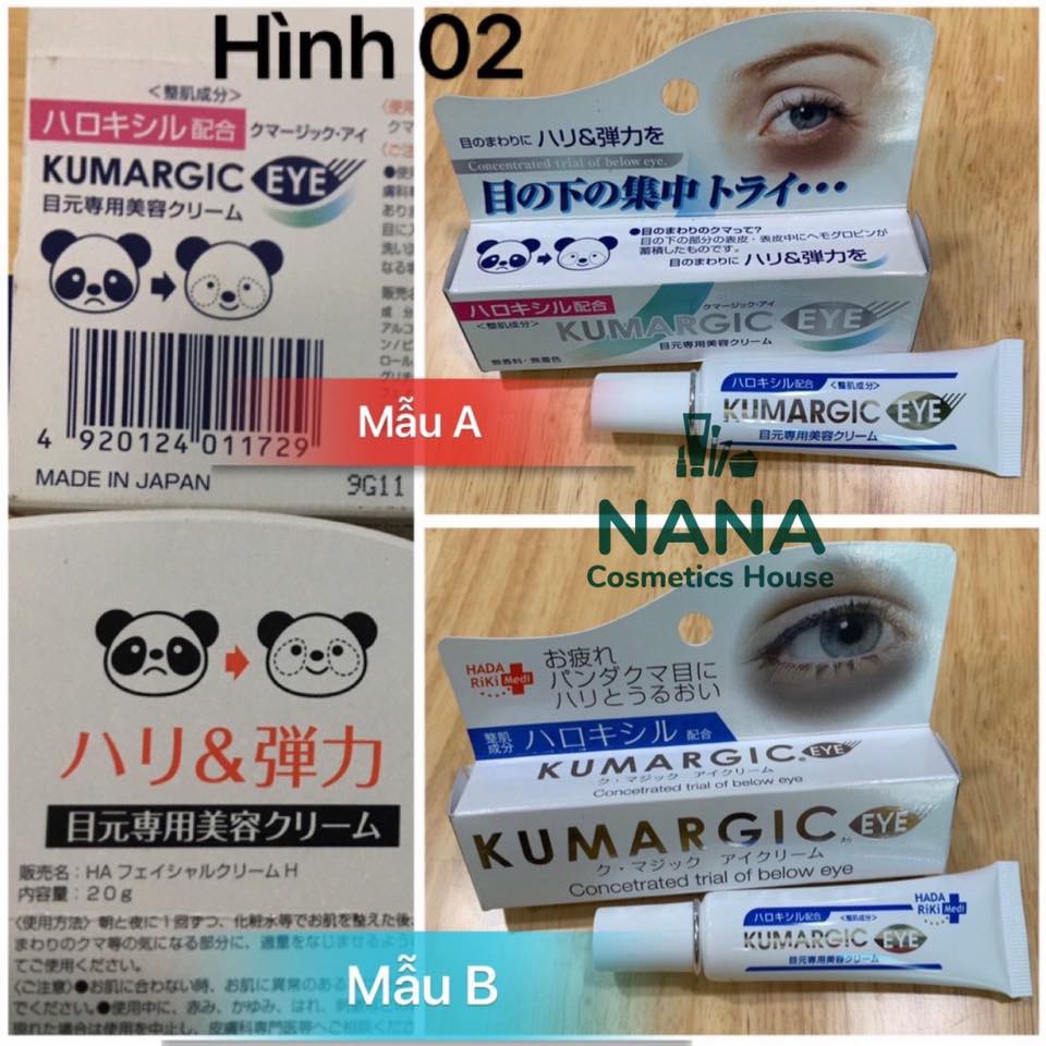 Kem mắt  kumargic eye (02 mẫu, chính hãng, date xa)