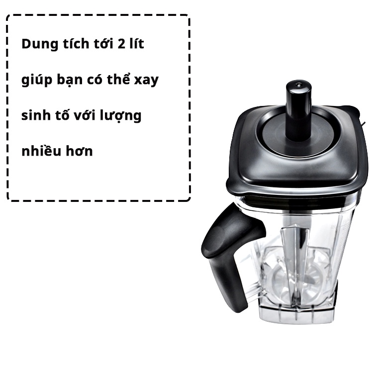 Máy xay sinh tố công nghiệp Goldsun GBL4160 Xay mọi thứ trong vài giây, cách âm chống ồn, màn hình LCD - BH 1 năm
