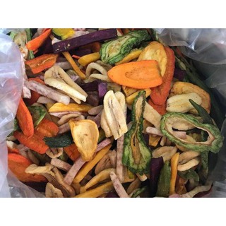 1kg trái cây sấy thập cẩm nguyên miếng 10 vị