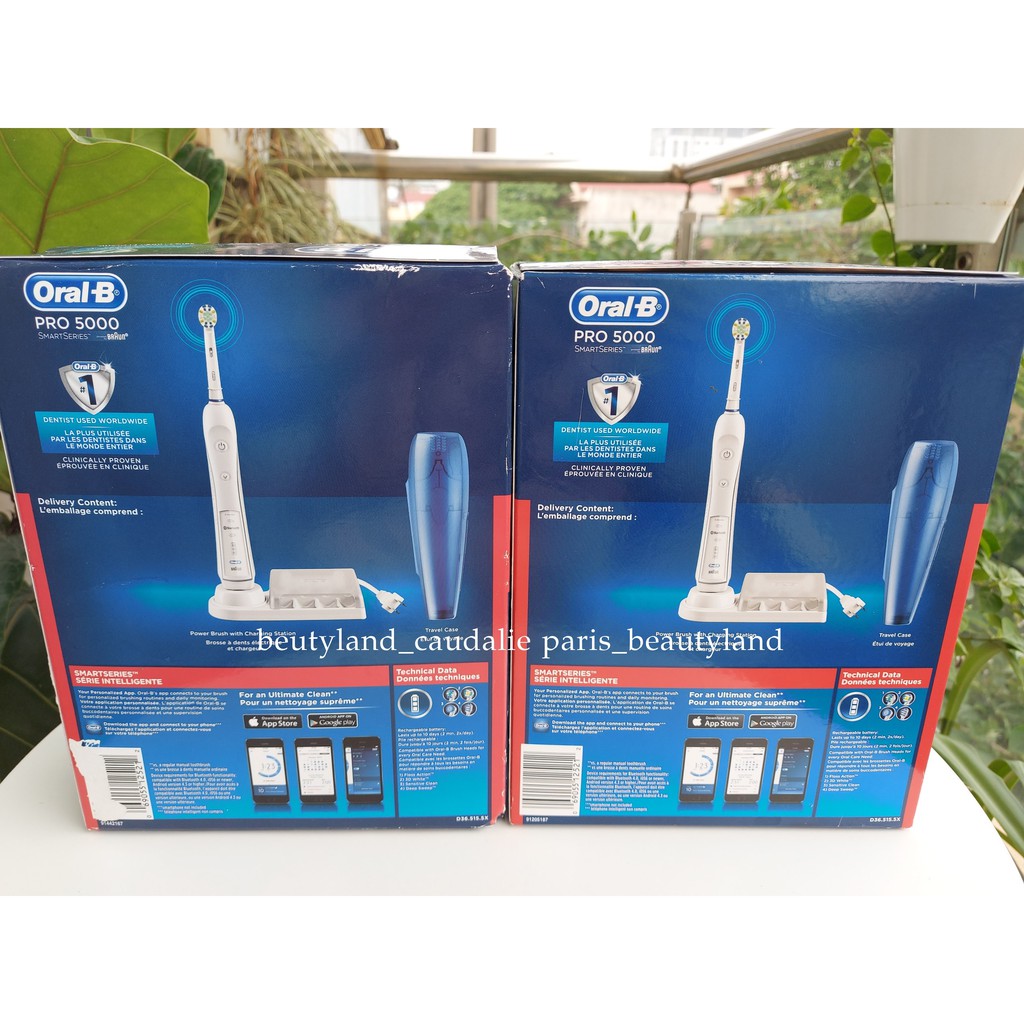 [Hàng Đức] Bàn chải đánh răng điện Oral B pro 5000 kết nối bluetooth