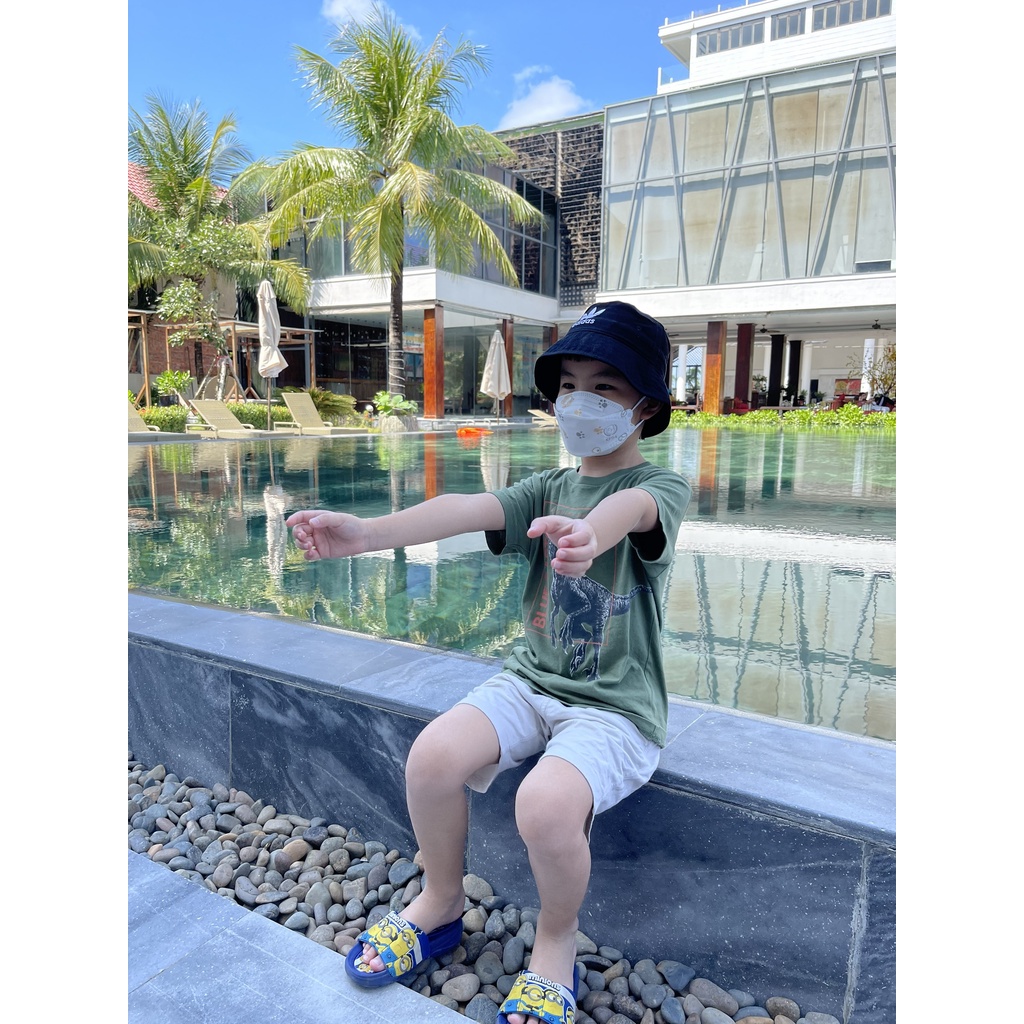 Mũ bucket, mũ vành adidas trẻ em ba lá thêu/ADIDAS BUCKET HAT KIDS