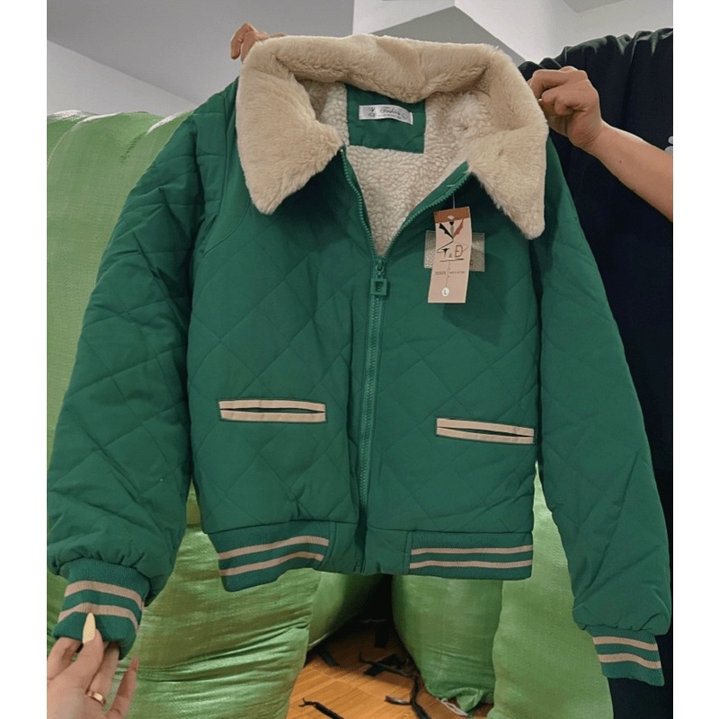 [ HÌNH THẬT SP ] Áo Khoác Phao Nữ Lót Lông Chuẩn Form Mẫu Mới Nhất - CLITUS FASHION