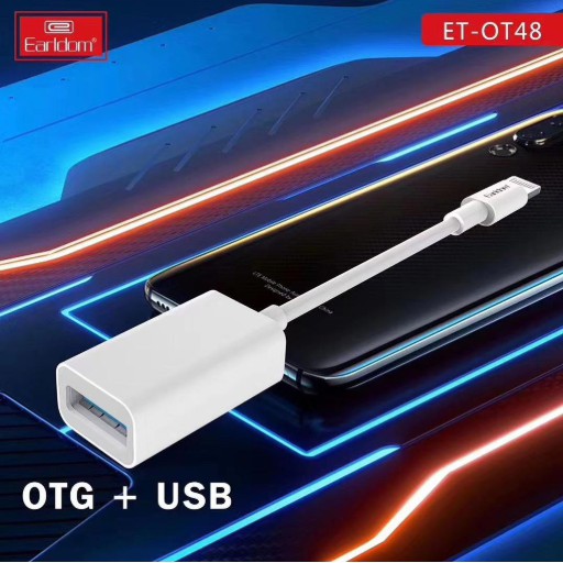 [Có Clip] Jack OTG iPhone, iPad Chuyển Đổi Từ Lightning Sang USB Chính Hãng Earldom ET-OT48