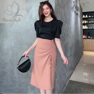 Chân váy bút chì rút dây sang trọng - nhiều size và màu, form dáng chuẩn, dễ mặc đi làm, dự tiệc
