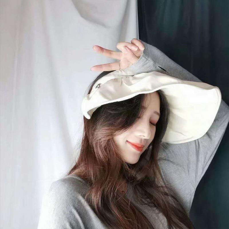 Mũ Lưỡi Trai Chống Nắng / Tia UV Hở Chóp Có Thể Gấp Gọn Dùng Khi Chơi Thể Thao / Đi Biển